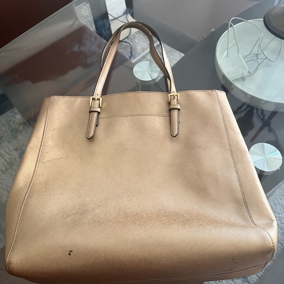 Michael Kors Metallic Gold Tote - Picture 4 of 7